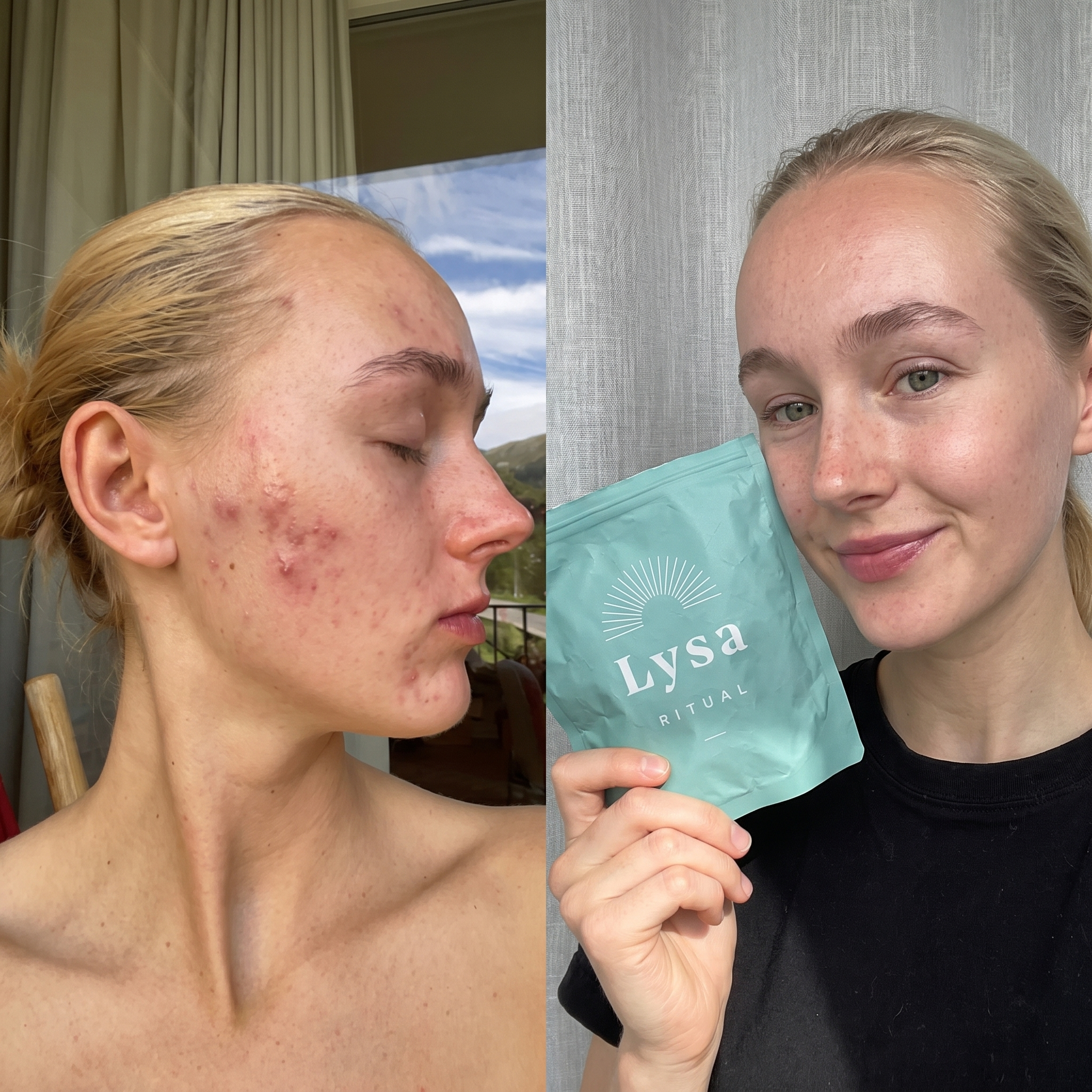 Before and after Lysa Ritual — teenager 2